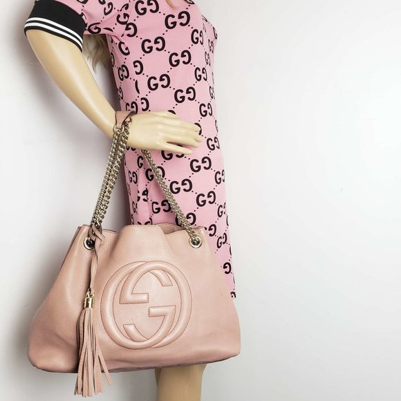 100% Authentic Gucci Soho on Chain Leather Shoulder Bag - Picture 14 of 14